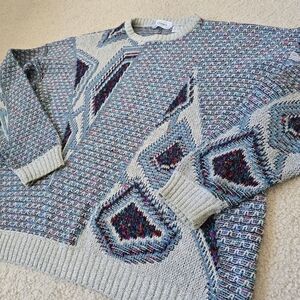Avanzata Vintage 80s Made in Italy Knit Sweater Large Relaxed Fit